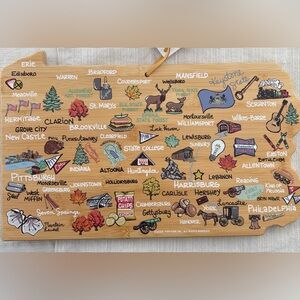 Totally Bamboo Pennsylvania Themed Bamboo Cutting Board